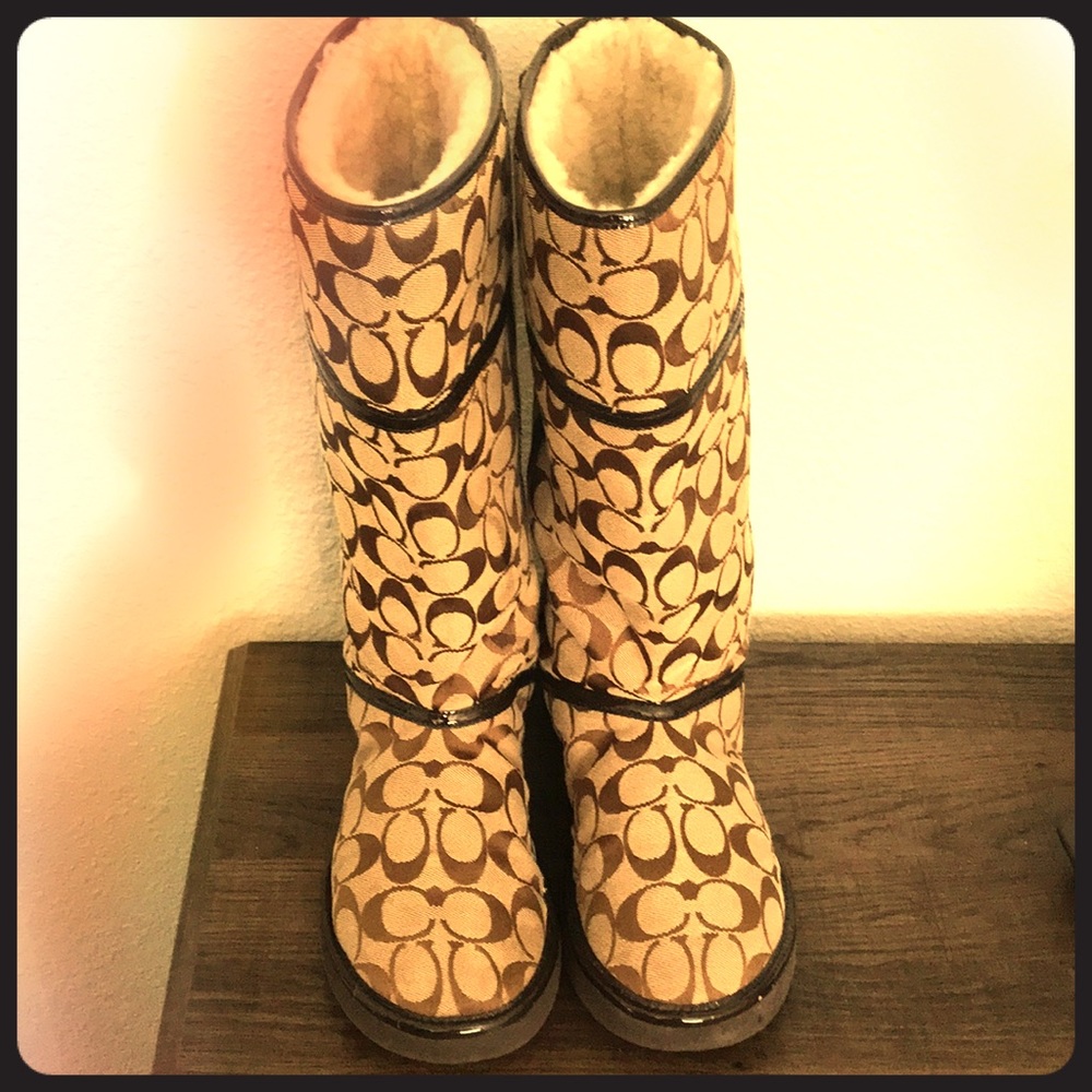 Coach Logo Boots